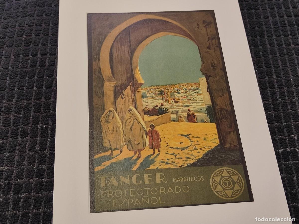 Coleccionismo de carteles: Reproducci&oacute;n Mariano Bertuchi PROTECTORADO ESPA&Ntilde;OL T&aacute;nger, Marruecos