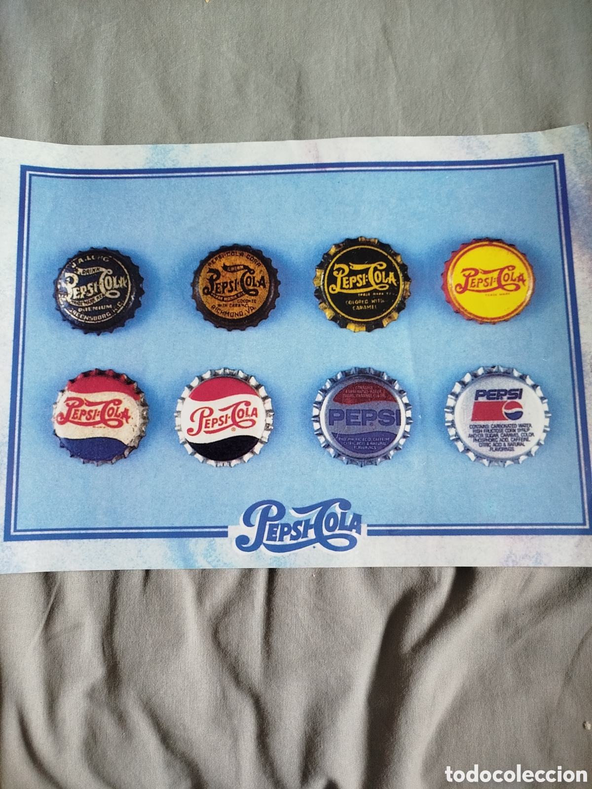 Collezionismo di affissi: Lamina retro Pepsi 30 x 42 cm