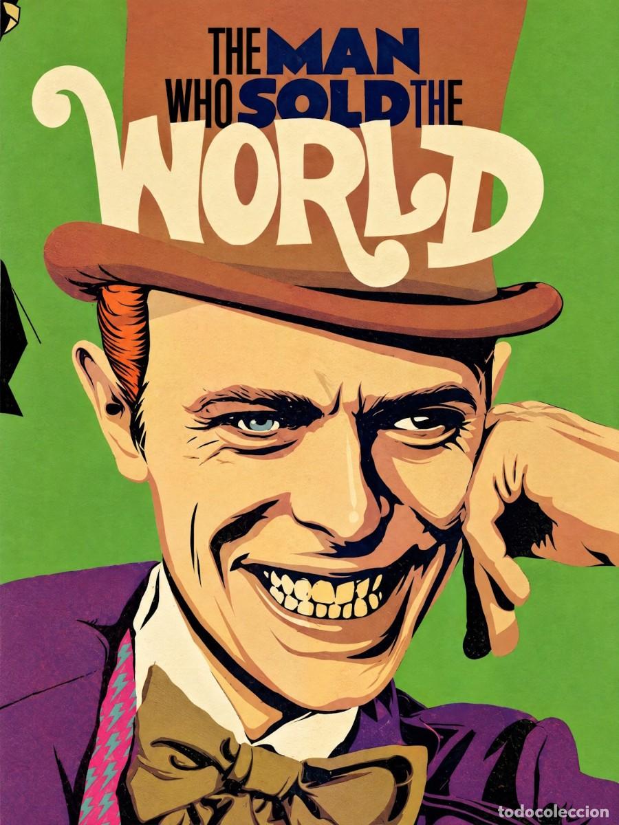 Coleccionismo de carteles: david bowie - the man who sold the world, cartel promo !! cartel concierto 30x40 !!