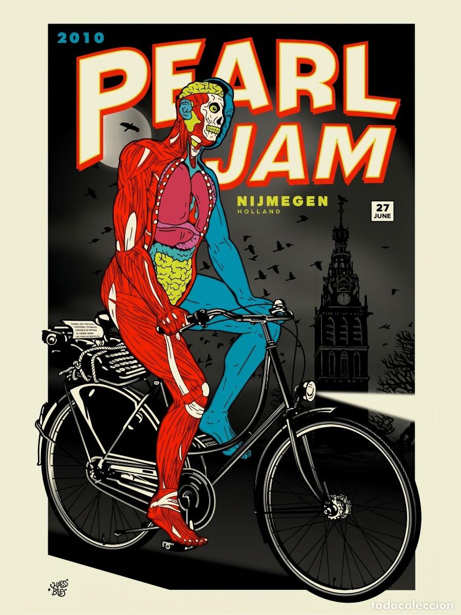 Coleccionismo de carteles: PEARL JAM - nijmegen, holland 27 june 2010 !! cartel concierto 30x40 !!