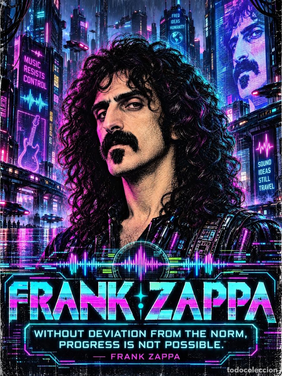Collezionismo di affissi: FRANK ZAPPA - ciberpunk vintage collection - CARTEL CLASSIC 30X40