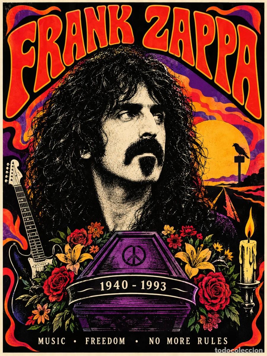 Colecionismo de cartazes	: FRANK ZAPPA - 1940 - 1993 collection- CARTEL CLASSIC CINE 30X40