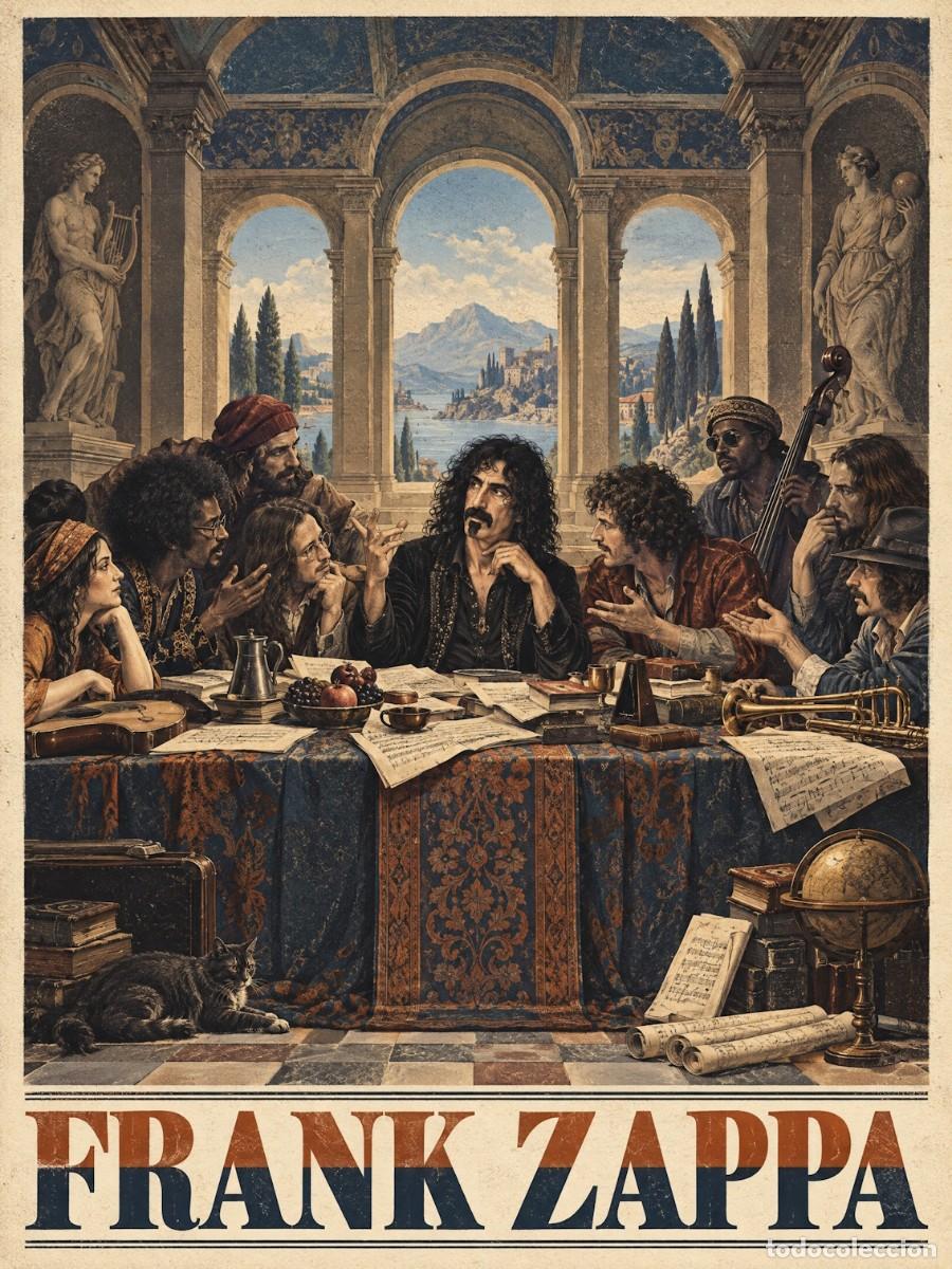Coleccionismo de carteles: FRANK ZAPPA - The Last Supper- vintage collection - Poster 30X40 CM / MINT - NEW