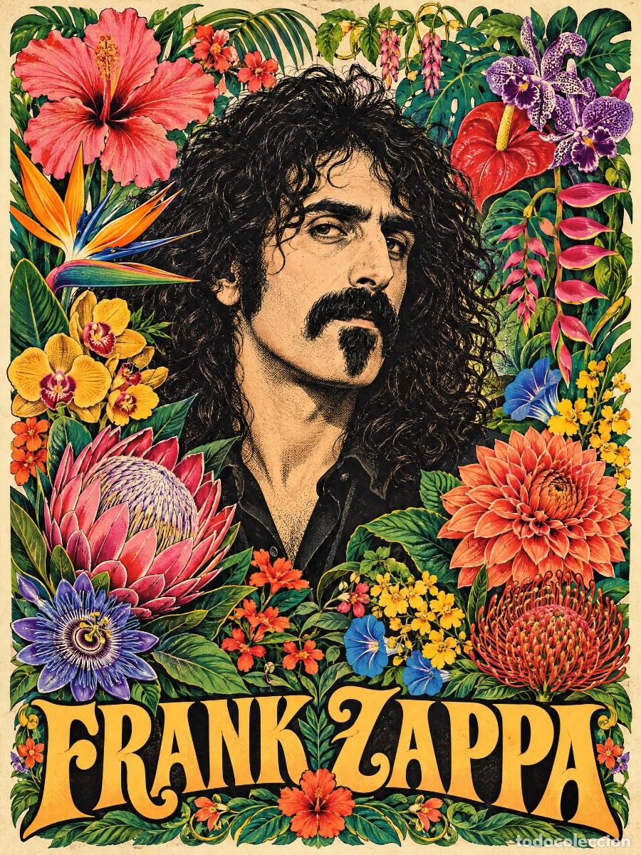 Coleccionismo de carteles: FRANK ZAPPA - flowers power vintage collection - Poster, 30X40 CM / MINT - NEW
