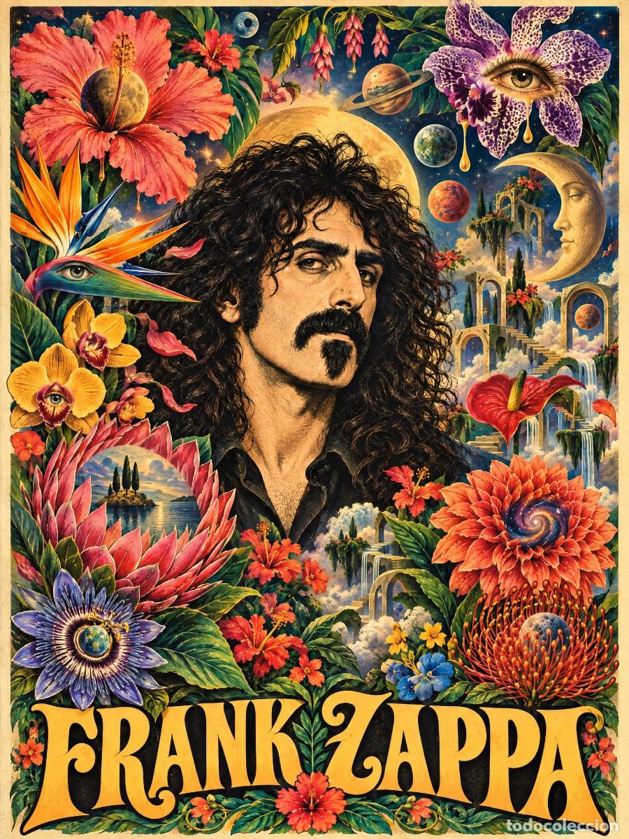 Coleccionismo de carteles: FRANK ZAPPA - flowers power II vintage collection - Poster 30X40 CM / MINT - NEW