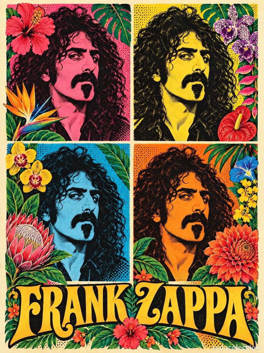 Coleccionismo de carteles: FRANK ZAPPA - Andy Warhol vintage collection - Poster 30X40 CM / MINT - NEW