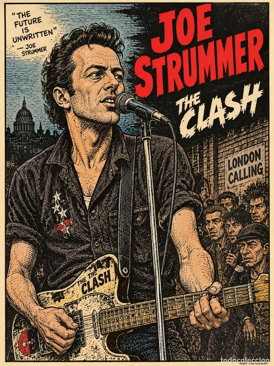 Coleccionismo de carteles: joe strummer, the clash - London Calling - POSTER 30X40 CM / NEW