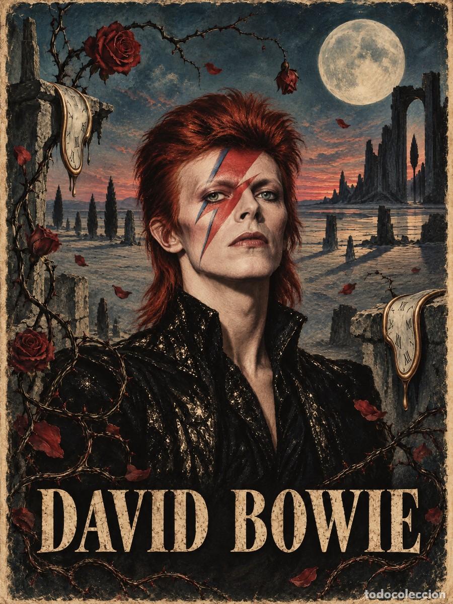 Coleccionismo de carteles: DAVID BOWIE - SALVADOR DALI vintage collection - Pos - salvador dali collection - !! cartel 30x40 !!