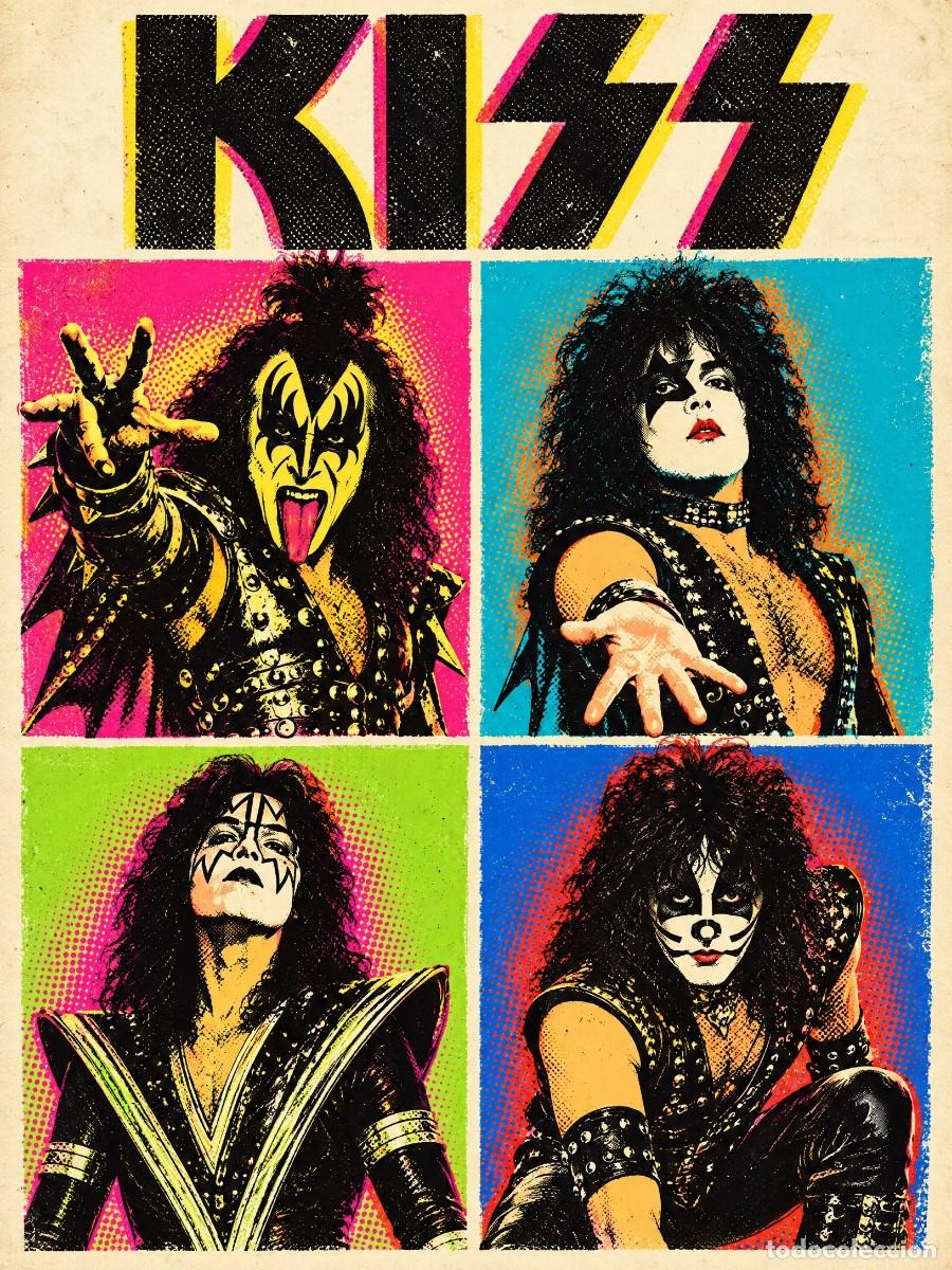 Coleccionismo de carteles: KISS - Andy Warhol vintage collection - Poster, 30X40 CM / MINT - NEW