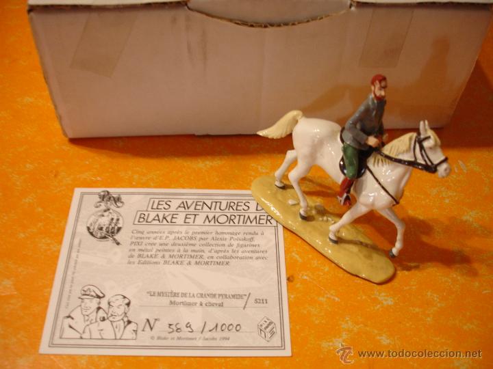 Reproducciones figuras de acci&oacute;n: FIGURA DE PLOMO PIXI BLAKE Y MORTIMER . MORTIMER A CABALLO - A CHEVAL N&ordm; 589 DE 1000 .