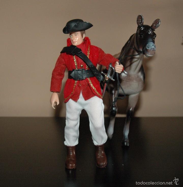 Reproducciones Figuras de Acción: Madelman mde. Histórico. oeste. George Washington. casaca roja a caballo - Foto 2 - 56590093