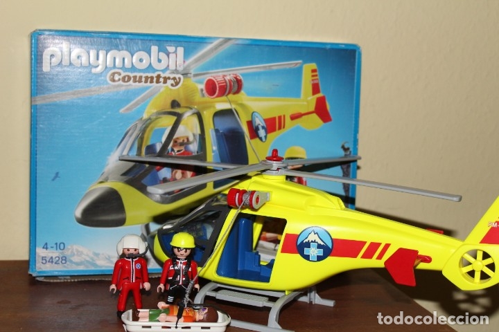 helicoptero de rescate playmobil