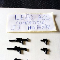 Reproducciones Figuras de Acción: LOTE LEGO COMPATIBLE 10 ARMAS PISTOLA GRANDE Y PEQUEÑA TIPO STAR WARS LO QUE SE VE EN LA FOTO. Lote 261171885