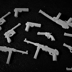 Reproducciones Figuras de Acción: LOTE 10 ARMAS WWII COMPATIBLES GUNS CUSTOM PARA JUGAR Y HACER DIORAMAS CON PLAYMOBIL. Lote 368611386