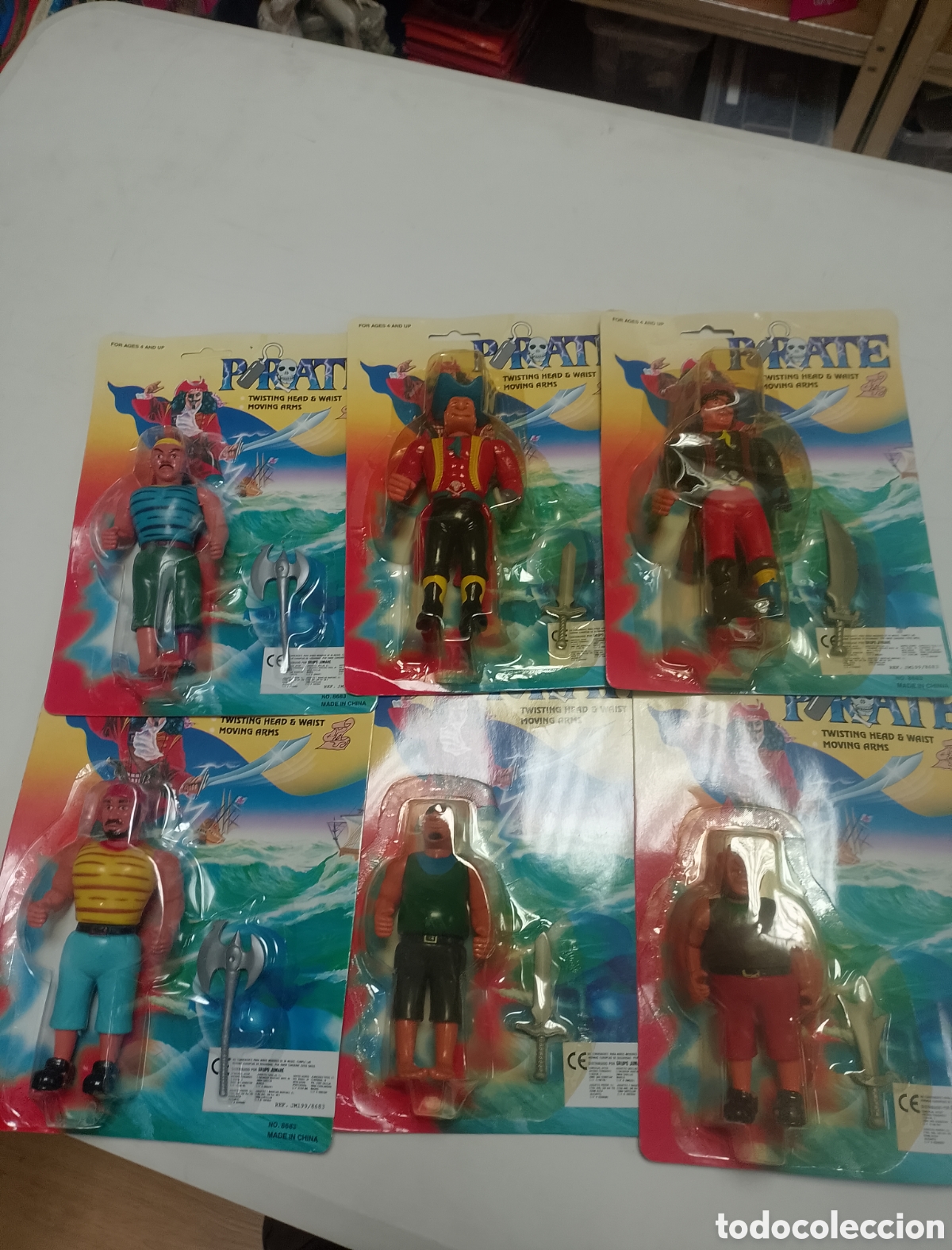 Neuauflagen Actionfiguren: Lote colecci&oacute;n completa piratas bootleg a&ntilde;os 80