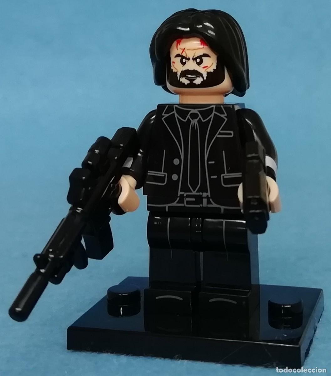 Reproducciones figuras de acci&oacute;n: John Wick (Filmes e S&eacute;ries) Keanu Reeves Minifigura Figura Minifigure Figure Minifig Mu&ntilde;eco
