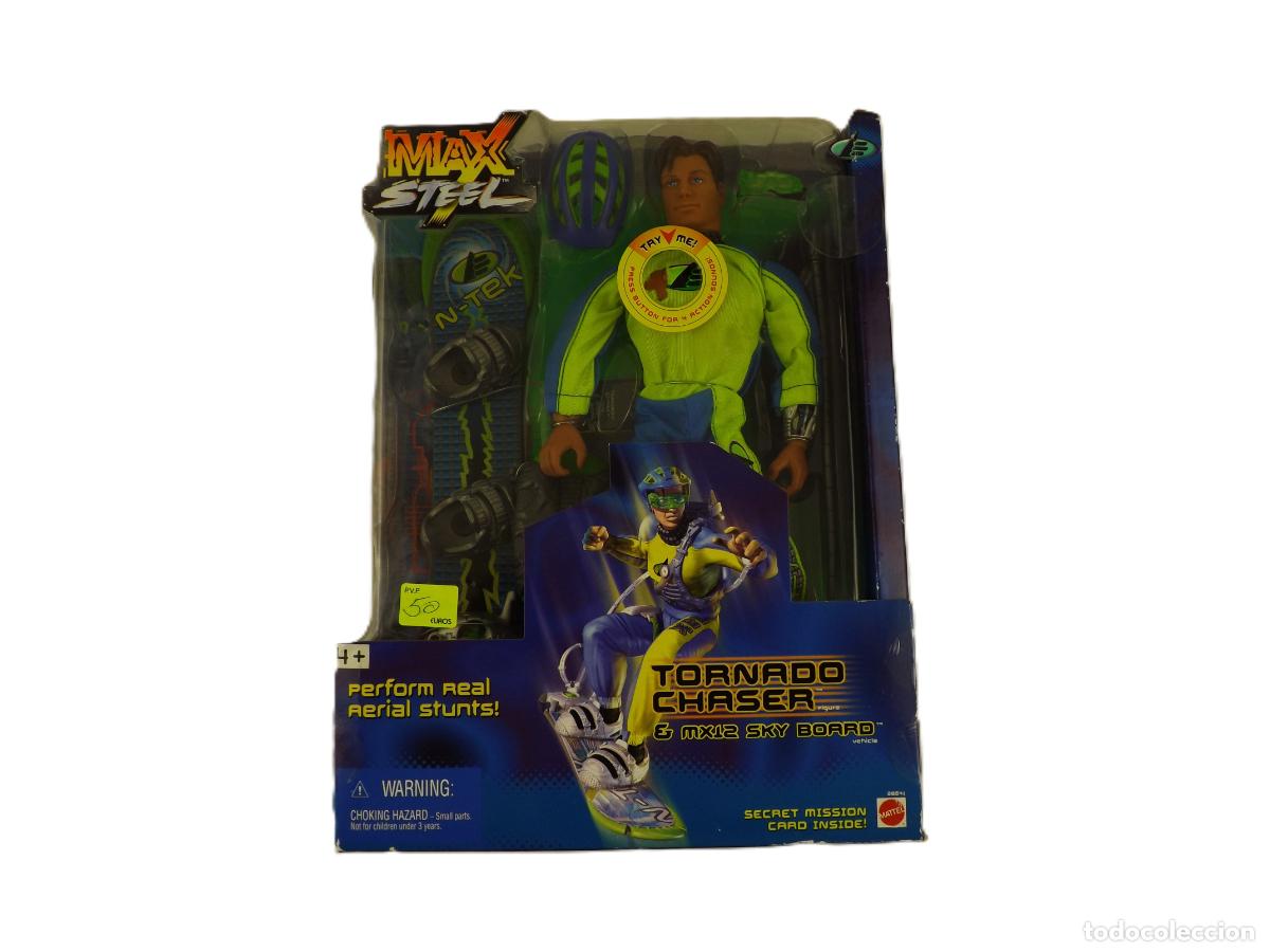 Reproducciones Figuras de Acci&oacute;n: Max Steel Tornado Chaser de Mattel. Nuevo a estrenar