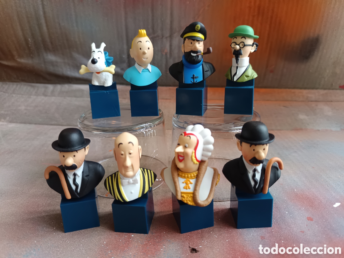 Reproducciones Figuras de Acci&oacute;n: Conjunto de 8 bustos personajes de Tintin (Moulinsart 2017)