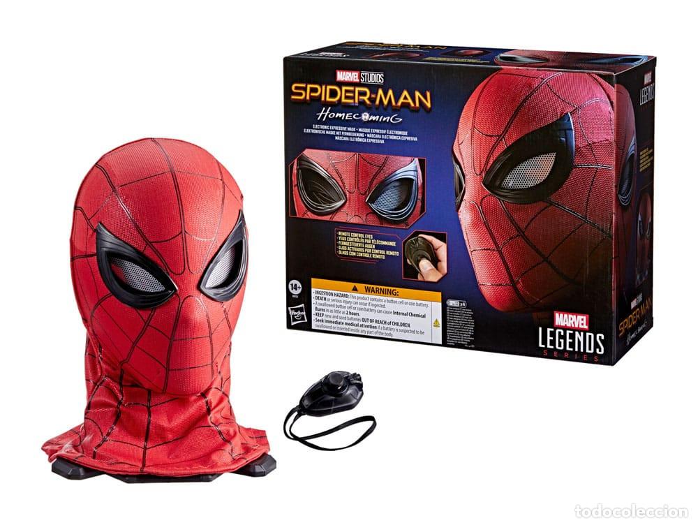 Reproducciones figuras de acci&oacute;n: Spider-Man: Homecoming M&aacute;scara Electr&oacute;nica Expresiva Spider-Man - Replica 1/1 - Marvel Legends Serie