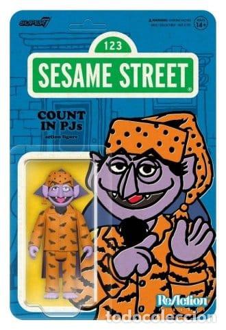 Reproducciones figuras de acci&oacute;n: Count in PJs - Sesame Street - ReAction figure - Super 7