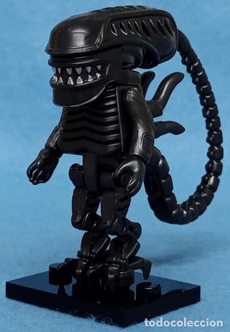 Reproducciones figuras de acci&oacute;n: Alien Xenomorph v1 (Filmes e S&eacute;ries) Minifigura Figura Minifigure Figure Minifig Figurine Mu&ntilde;eco