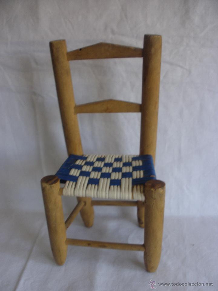 Riproduzioni Bambole Spagnole: Sillita para mu&ntilde;eca 19 cm de madera