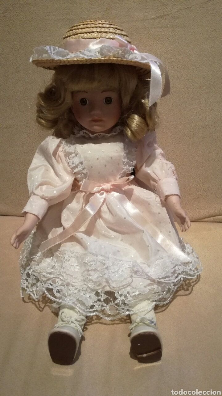 Reproducciones mu&ntilde;ecas espa&ntilde;olas: Mu&ntilde;eca con vestido rosa - Foto 1