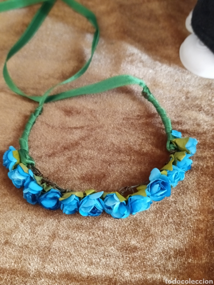 Reproducciones mu&ntilde;ecas espa&ntilde;olas: Diadema de fores para nancy - Foto 2