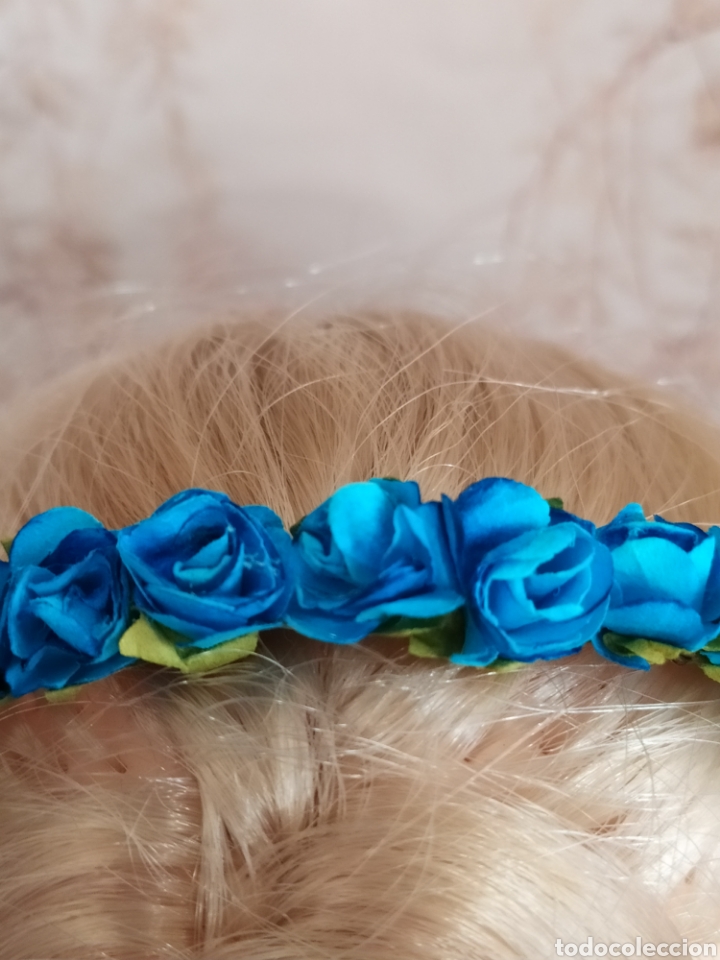 Reproducciones mu&ntilde;ecas espa&ntilde;olas: Diadema de fores para nancy - Foto 4