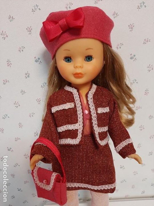 Reproducciones mu&ntilde;ecas espa&ntilde;olas: Traje, gorro y bolso para Nancy - Foto 2