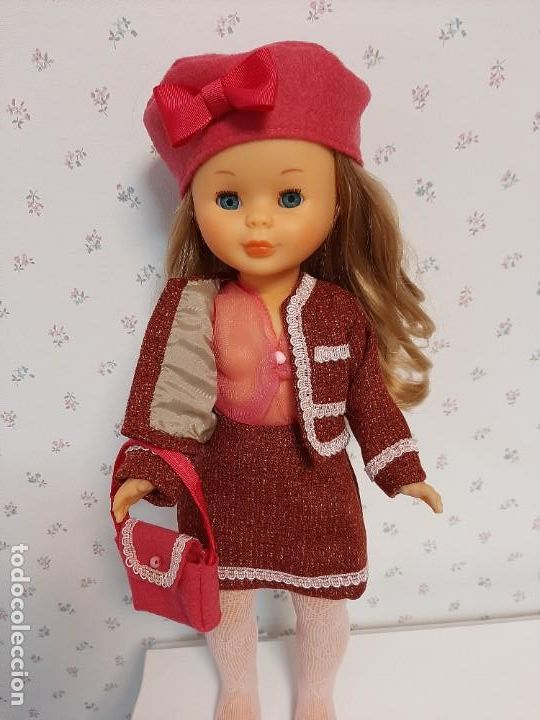 Reproducciones mu&ntilde;ecas espa&ntilde;olas: Traje, gorro y bolso para Nancy - Foto 4