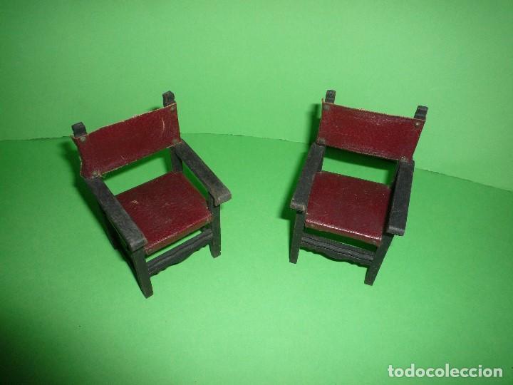 Reproducciones mu&ntilde;ecas espa&ntilde;olas: 2 SILLAS - Foto 1