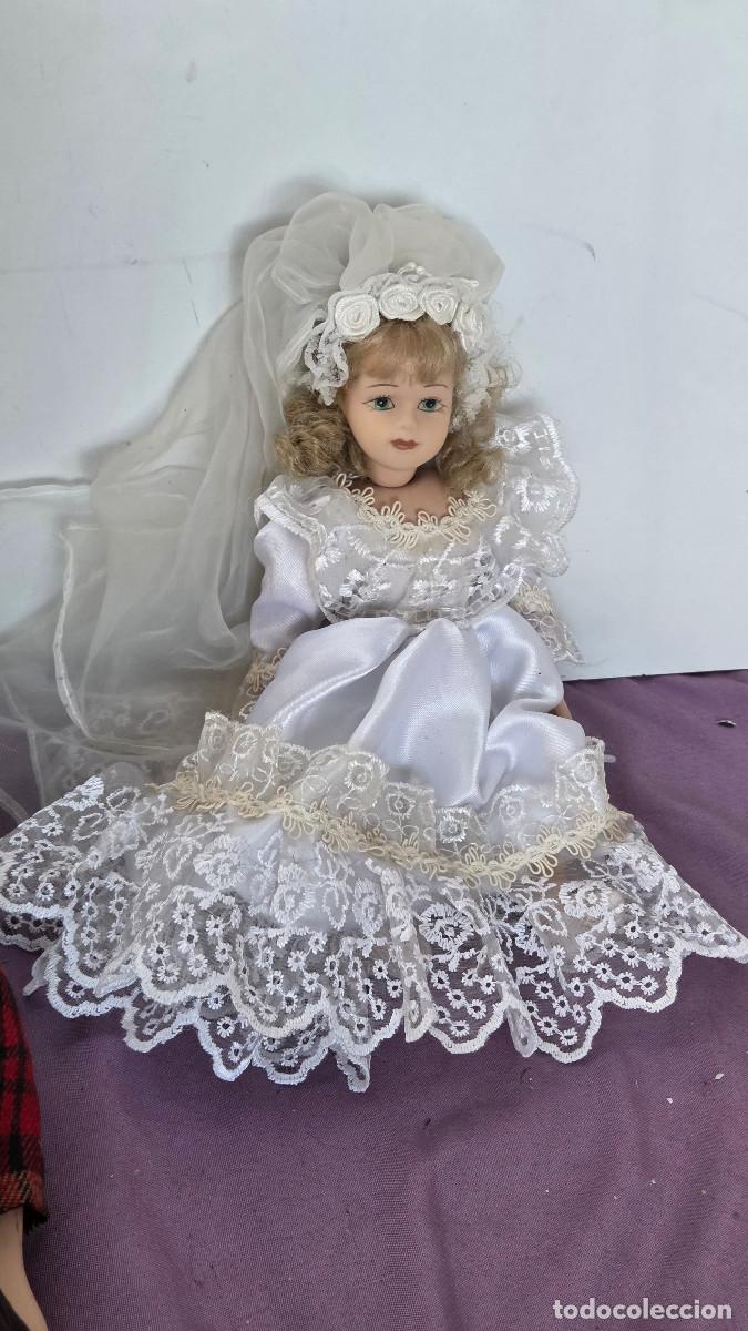 Reproducciones mu&ntilde;ecas espa&ntilde;olas: mu&ntilde;eca de novia de porcelana