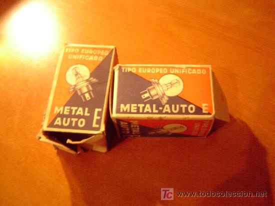 Autos und Motorr&auml;der: 2 viejas bombillas de automovi metal-auto E tipo unificado Europeo unificado