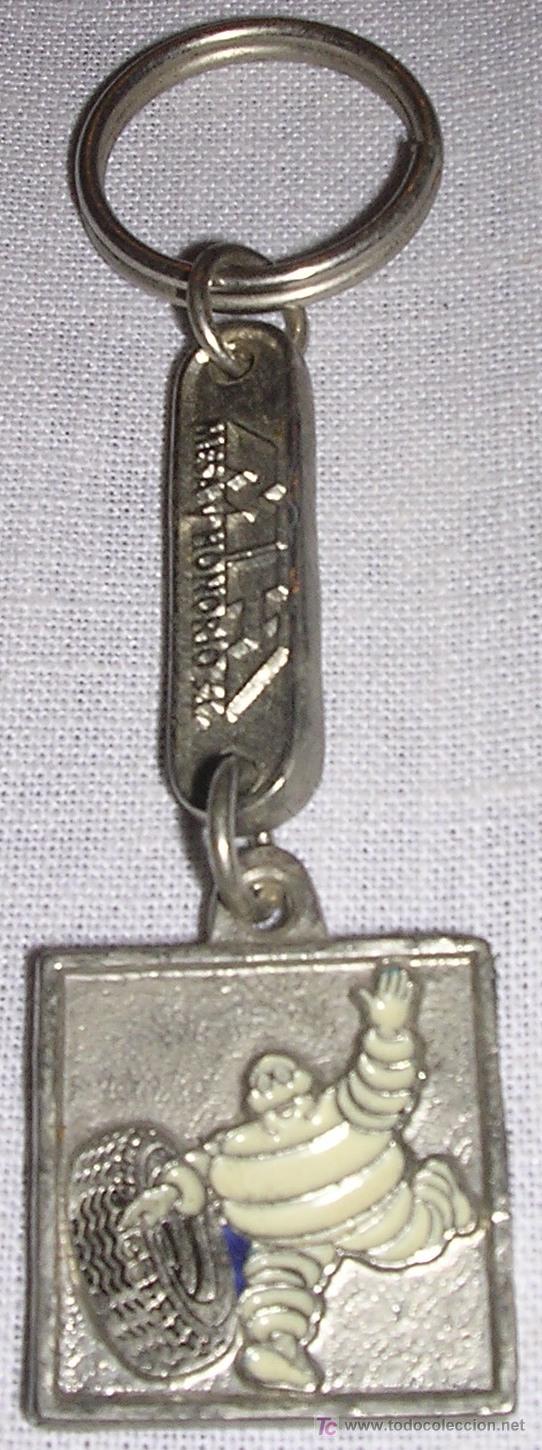 Autos und Motorr&auml;der: LLAVERO NEUM&Aacute;TICOS MICHEL&Iacute;N-BIBENDUM-. METAL CROMADO Y ESMALTADO;