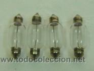 Automobili e Motociclette: JUEGO DE 4 BOMBILLAS PARA COCHE MARCA TUNGSRAM -24V 15W 7594 / MP Z.-MEDIDA 4,5*1,5 CMS.