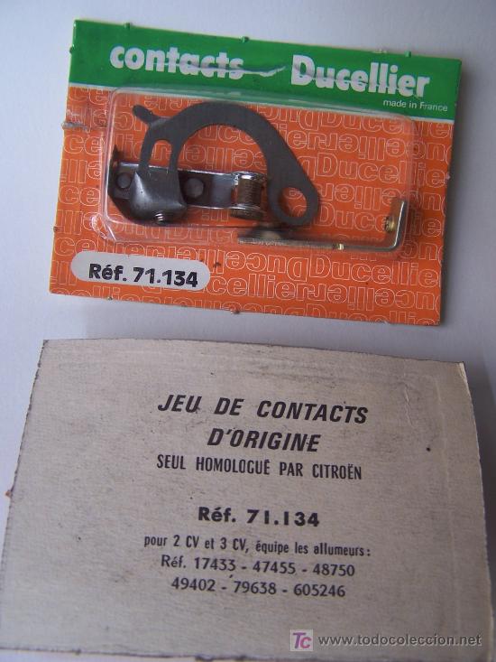 Automobili e Motociclette: Platinos Ducellier, ref. 71134 producto nuevo. Para 2 CV, AZ, AZU, AZL, Dyane (68adelante), Ami 6