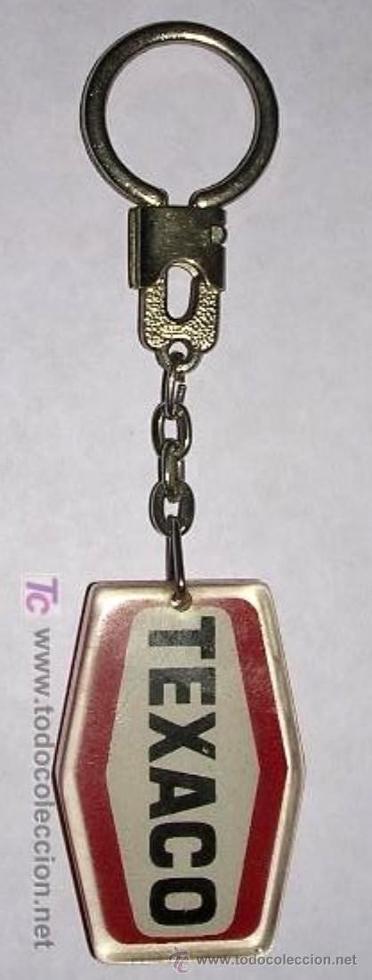 Voitures et Motocyclettes: LLAVERO TEXACO. ORIGINAL THE TEXAS COMPANY MADE IN USA A&Ntilde;OS 70. A ESTRENAR