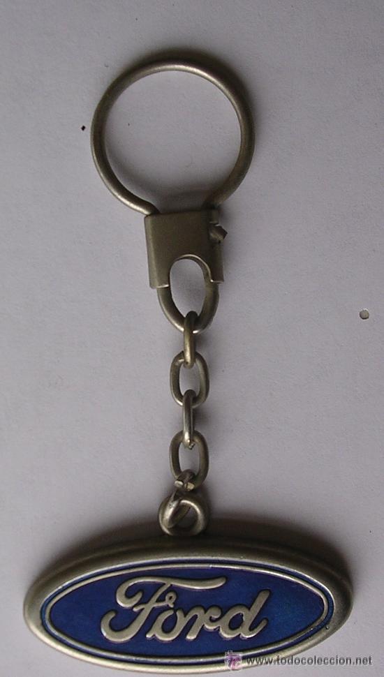 Voitures et Motocyclettes: LLAVERO FORD (FABRICACI&Oacute;N ALEMANA), ORIG. PRINCIPIOS A&Ntilde;OS 80; METAL CROMADO Y ESMALTADO