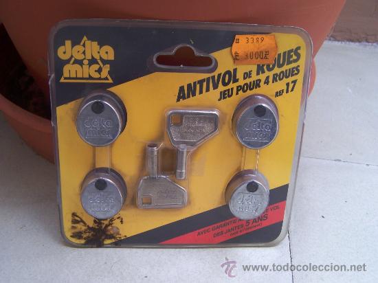 Automobili e Motociclette: antirrobo de ruedas, kit para 4 ruedas. DeltaMics, ref.17