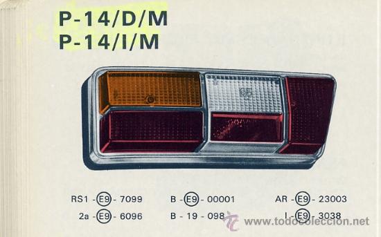 Autos und Motorr&auml;der: PILOTO TRASERO SIMCA 1200 D Y I COMPLETOS