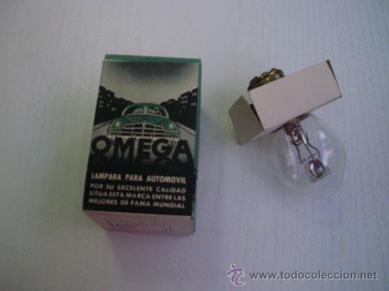 Automobili e Motociclette: ANTIGUA LAMPARA OMEGA PARA AUTOMOVIL - A&Ntilde;OS 50/60 - CON SU CAJA ORIGINAL