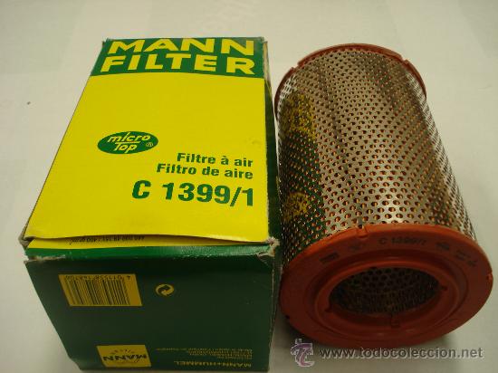 Coches y Motocicletas: Filtro Aire MANN C1399/1 para SEAT 131 d, Peugeot J5 (SOFIM)