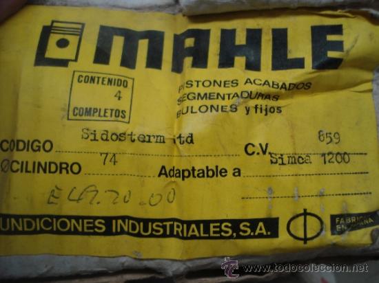 Coches y motocicletas: Equipo Motor SIMCA 1200 - Foto 2
