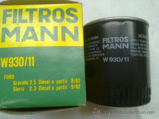 Autos und Motorr&auml;der: Filtro Aceite Mann W930/11 para motores Ford Diesel