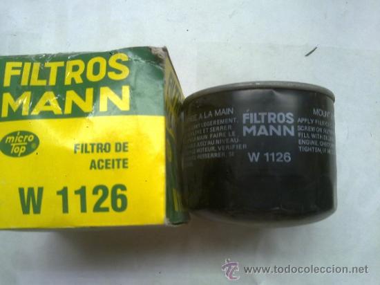 Autos und Motorr&auml;der: Filtro de Aceite Mann W1126 SEAT Ritmo 1.7diesel