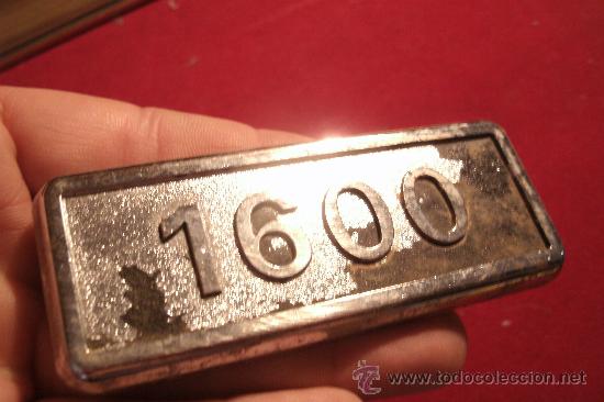 Voitures et Motocyclettes: PLACA ANTIGUA DE UN 1600
