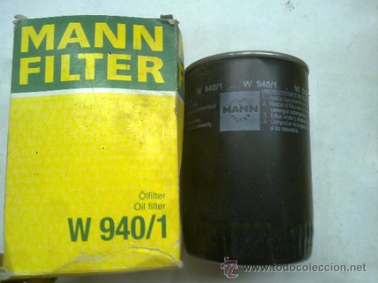 Voitures et Motocyclettes: Filtro Aceite MANN W940/1 Lancia Fulvia