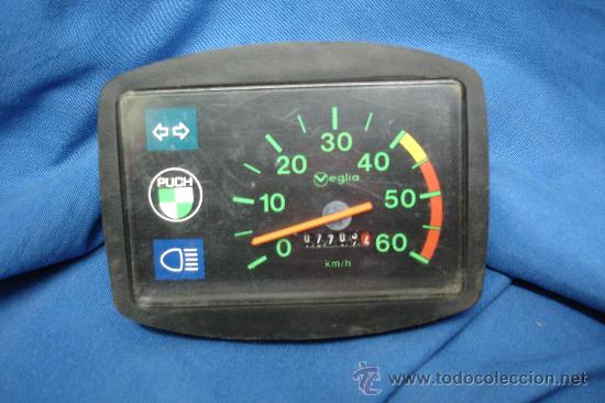 Voitures et Motocyclettes: CUENTAKIL&Oacute;METROS Y VELOC&Iacute;METRO CON INDICADOR INTERMITENCIA Y LUCES MARCA VEGLIA PUCH