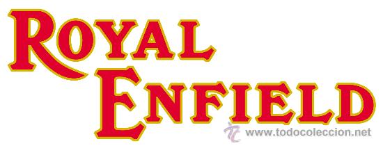 Voitures et Motocyclettes: PEGATINA DE ROYAL ENFIELD